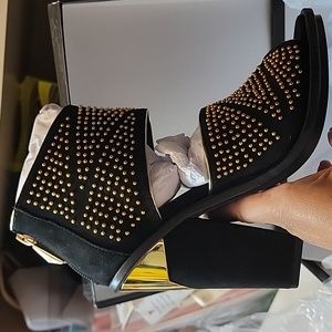 Dolce Vita "Nita" Studded Suede Booties